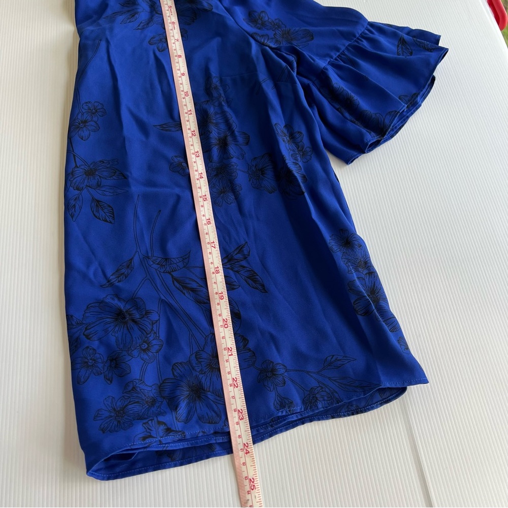 Tokito Women’s Top Blouse Blue Black Floral ‘Parisian Blooms’ Size 10 - NWT New - Picture 8 of 8